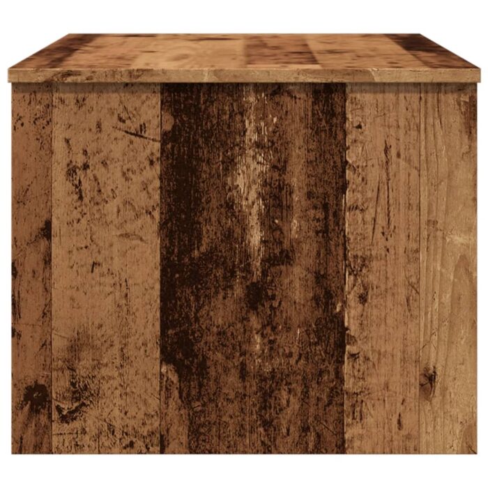Table basse vieux bois 80x50,5x41,5 cm bois d'ingénierie – Image 4