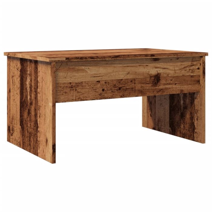 Table basse vieux bois 80x50,5x41,5 cm bois d'ingénierie – Image 5