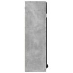 Armoire à miroir de salle de bain gris béton bois d'ingénierie – Image 3