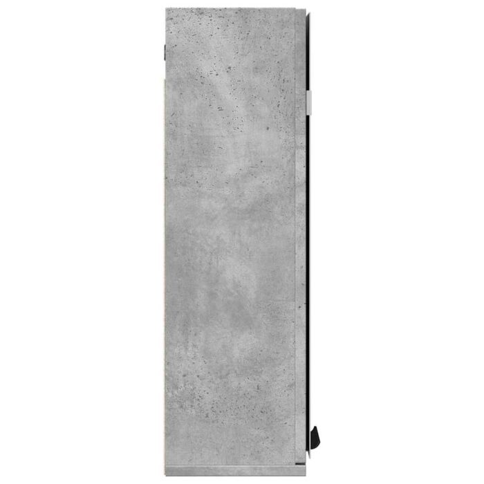 Armoire à miroir de salle de bain gris béton bois d'ingénierie – Image 3