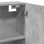 Armoire à miroir de salle de bain gris béton bois d'ingénierie – Image 6