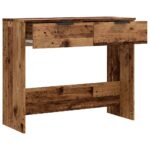 Table console vieux bois 90x36x75 cm bois d'ingénierie – Image 5