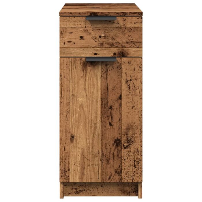 Armoire de bureau vieux bois 33x50x75 cm bois d'ingénierie – Image 3
