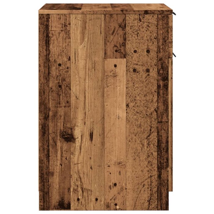 Armoire de bureau vieux bois 33x50x75 cm bois d'ingénierie – Image 4