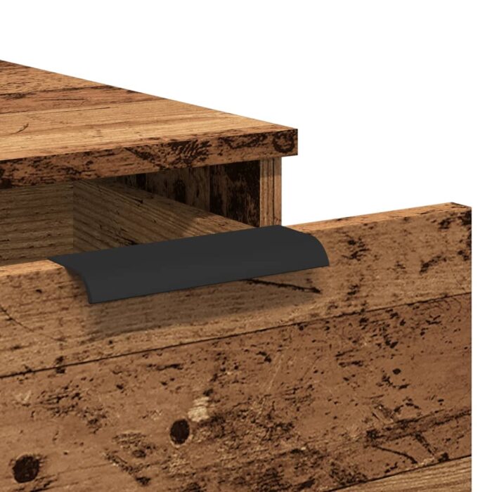 Armoire de bureau vieux bois 33x50x75 cm bois d'ingénierie – Image 7