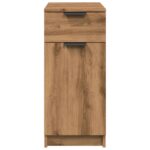Armoire de bureau chêne artisanal 33x50x75 cm bois d'ingénierie – Image 3