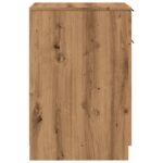 Armoire de bureau chêne artisanal 33x50x75 cm bois d'ingénierie – Image 4