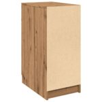Armoire de bureau chêne artisanal 33x50x75 cm bois d'ingénierie – Image 5