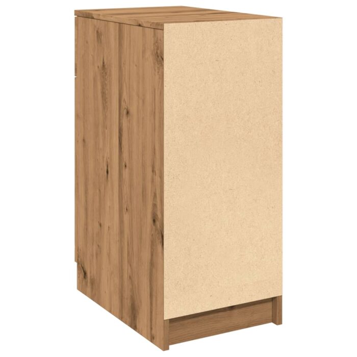 Armoire de bureau chêne artisanal 33x50x75 cm bois d'ingénierie – Image 5