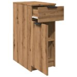 Armoire de bureau chêne artisanal 33x50x75 cm bois d'ingénierie – Image 6