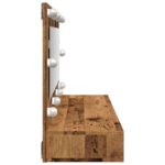 Armoire à miroir avec LED vieux bois 90x31,5x62 cm – Image 4