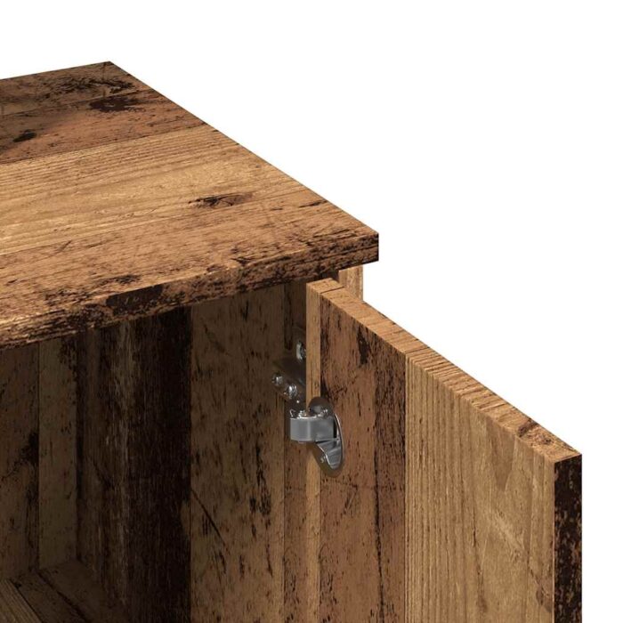 Coiffeuse avec miroir vieux bois 86,5x35x136 cm – Image 6