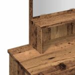 Coiffeuse avec miroir vieux bois 86,5x35x136 cm – Image 7
