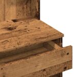 Coiffeuse avec miroir vieux bois 96x39x142 cm – Image 7