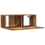 Meubles TV muraux 2 pcs vieux bois 80x30x30 cm – Image 2