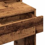 Coiffeuse avec LED vieux bois 74,5x40x141 cm – Image 10