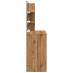 Coiffeuse avec LED chêne artisanal 74,5x40x141 cm – Image 4