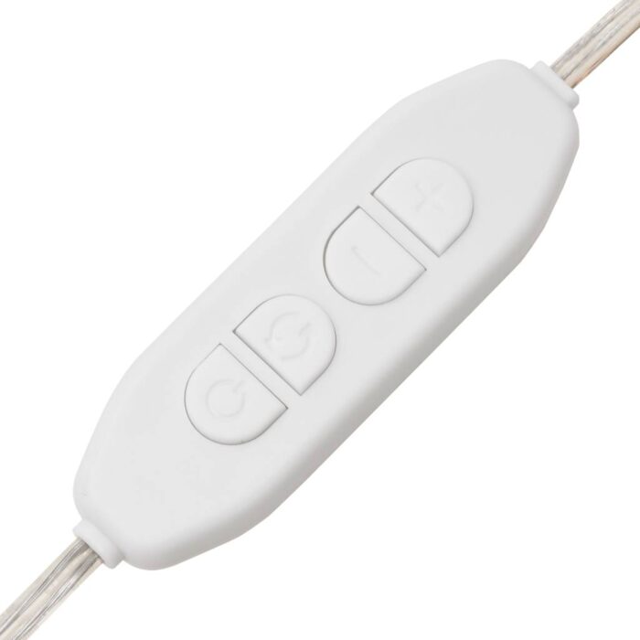 Coiffeuse avec lumières LED vieux bois 96x40x142 cm – Image 11