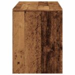 Tabouret de toilette vieux bois 70x35x45 cm bois d'ingénierie – Image 3
