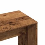 Tabouret de toilette vieux bois 70x35x45 cm bois d'ingénierie – Image 5