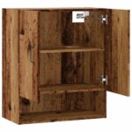 Armoire murale vieux bois 60x31x70 cm bois d'ingénierie – Image 5
