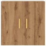 Armoire murale chêne artisanal 60x31x60 cm bois d'ingénierie – Image 2