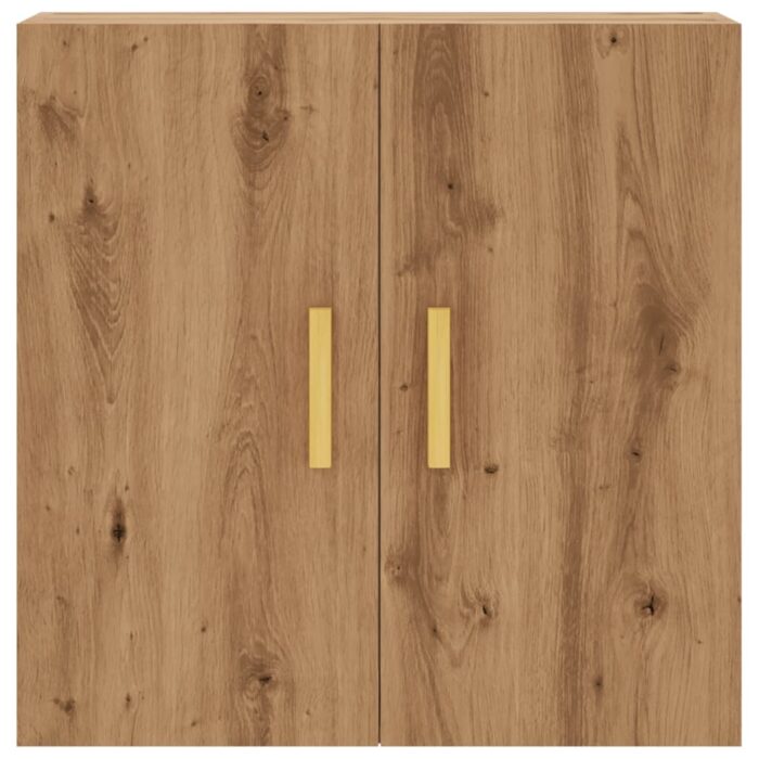 Armoire murale chêne artisanal 60x31x60 cm bois d'ingénierie – Image 2