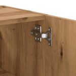 Armoire murale chêne artisanal 60x31x60 cm bois d'ingénierie – Image 6