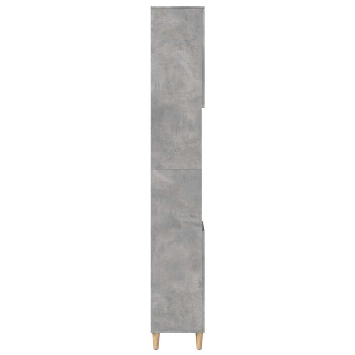 Armoire de salle de bain gris béton 30x30x190 cm – Image 4