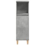 Armoire de salle de bain gris béton 30x30x100 cm – Image 2