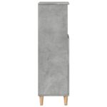 Armoire de salle de bain gris béton 30x30x100 cm – Image 4