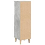 Armoire de salle de bain gris béton 30x30x100 cm – Image 5