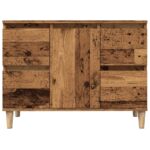 Armoire d'évier vieux bois 80x33x60 cm bois d'ingénierie – Image 2