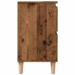 Armoire d'évier vieux bois 80x33x60 cm bois d'ingénierie – Image 4