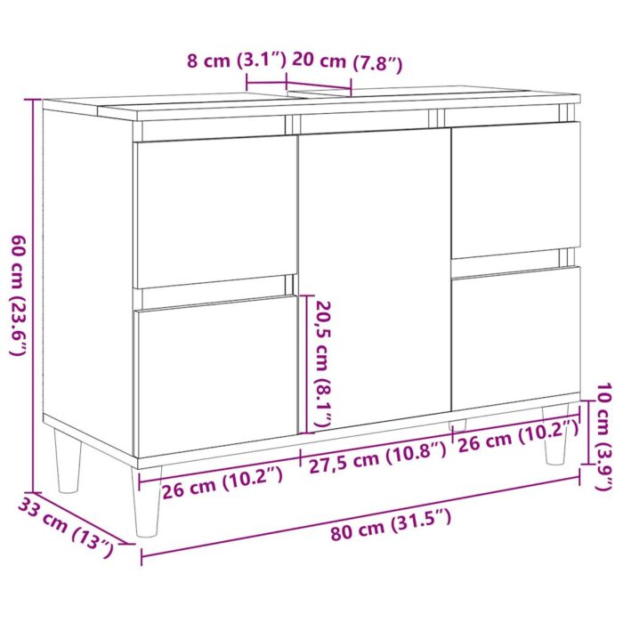 VXL8721158443755_g_en_hd_8.jpg Armoire d'évier vieux bois 80x33x60 cm bois d'ingénierie – Image 8