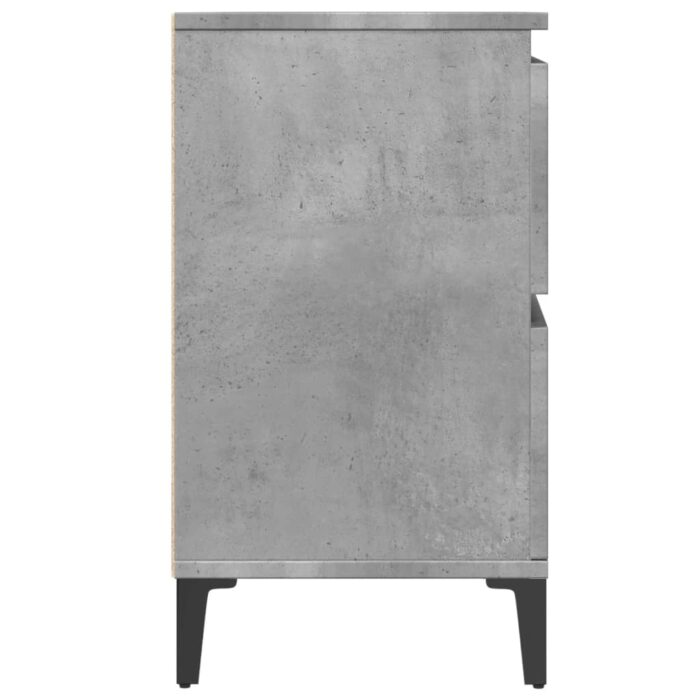 Meuble d'évier gris béton 80x33x60 cm bois d'ingénierie – Image 4