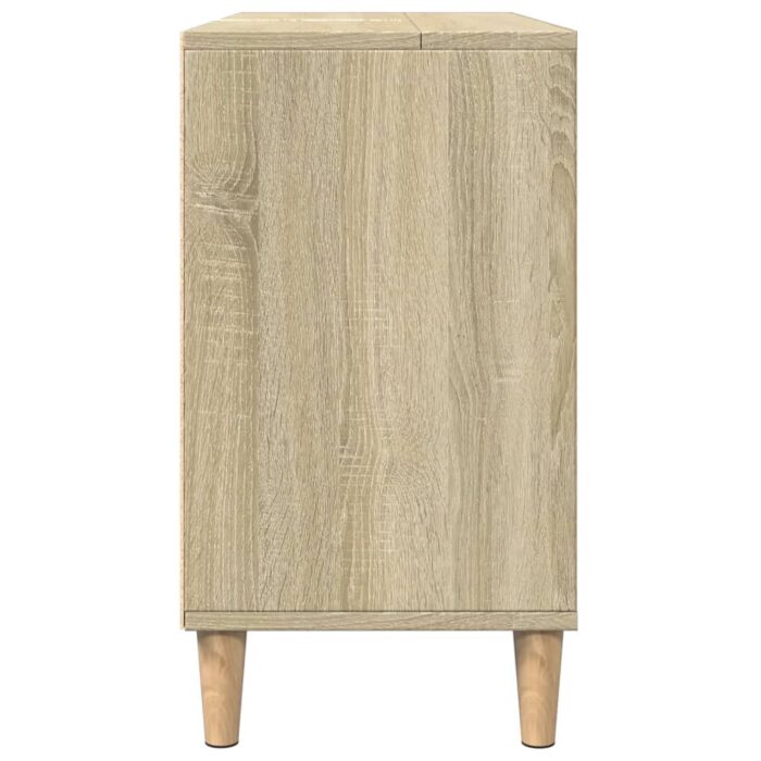 Armoire salle de bain chêne sonoma 80x33x60cm bois d'ingénierie – Image 5