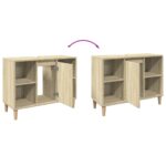 Armoire salle de bain chêne sonoma 80x33x60cm bois d'ingénierie – Image 6