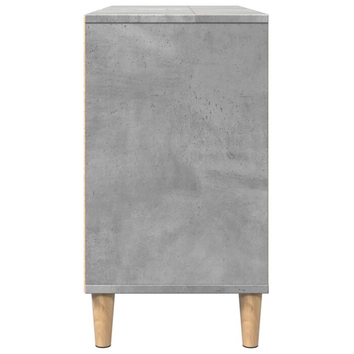 Armoire salle de bain gris béton 80x33x60cm bois d'ingénierie – Image 5