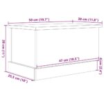 Boîtes de rangement vieux bois 30x50x28 cm bois d'ingénierie – Image 10