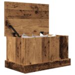 Boîtes de rangement vieux bois 30x50x28 cm bois d'ingénierie – Image 2