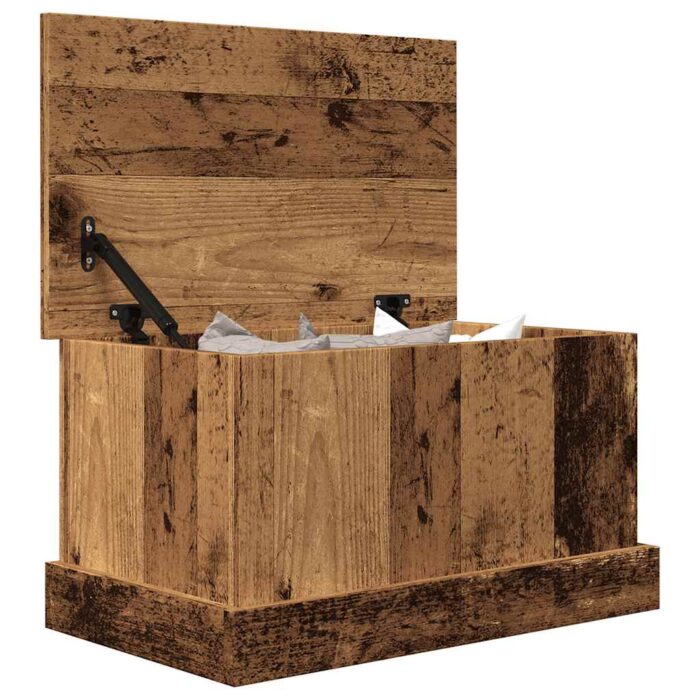 Boîtes de rangement vieux bois 30x50x28 cm bois d'ingénierie – Image 2