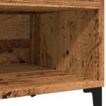 Armoire à disques vieux bois 84,5x38x48 cm bois d'ingénierie – Image 6