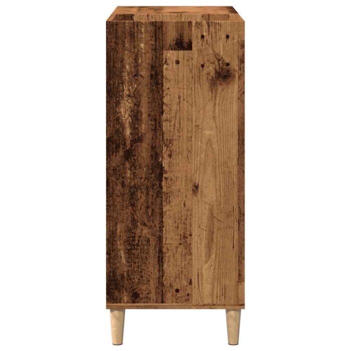 Armoire à disques vieux bois 84,5x38x89 cm bois d'ingénierie – Image 3