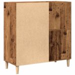 Armoire à disques vieux bois 84,5x38x89 cm bois d'ingénierie – Image 4