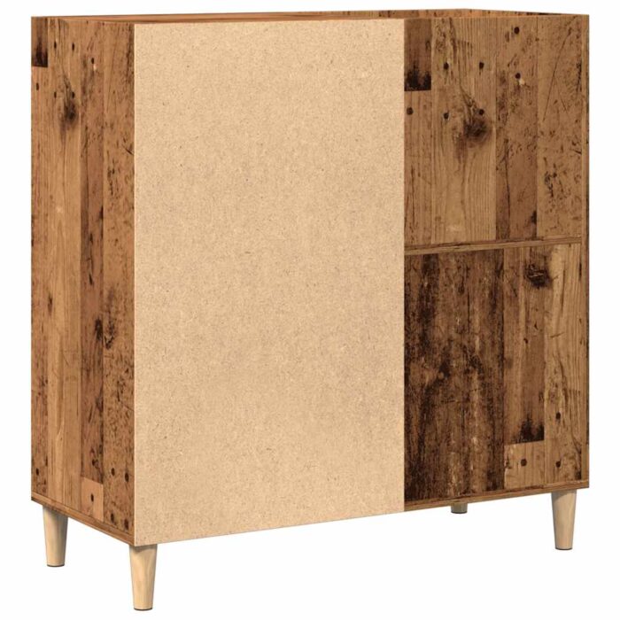 Armoire à disques vieux bois 84,5x38x89 cm bois d'ingénierie – Image 4