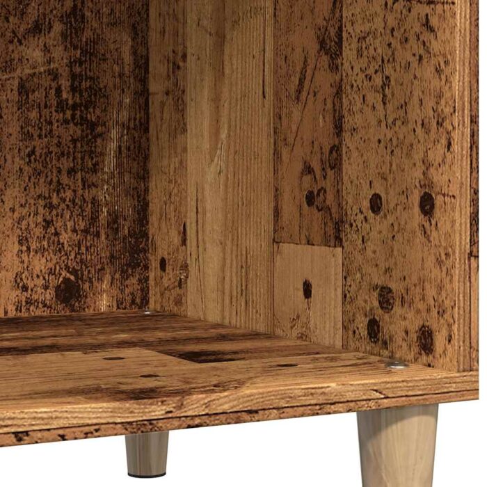 Armoire à disques vieux bois 84,5x38x89 cm bois d'ingénierie – Image 6