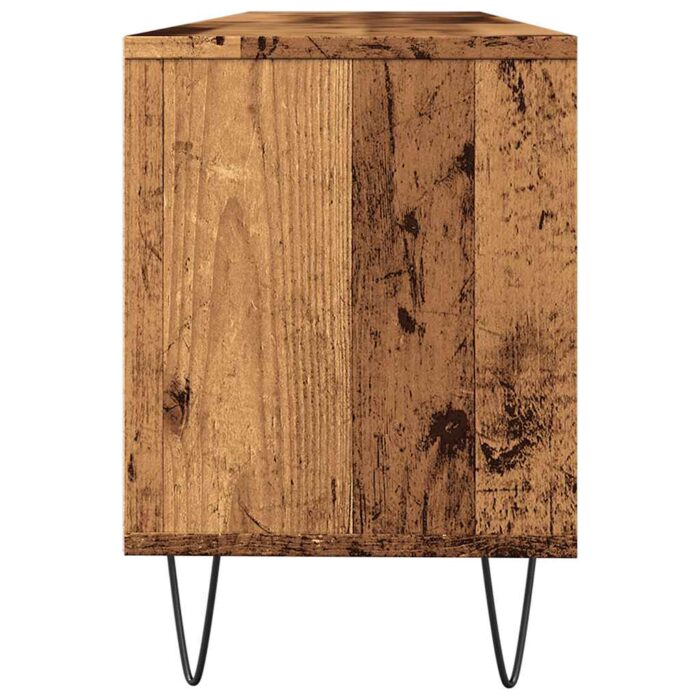 Meuble TV vieux bois 150x30x44,5 cm bois d'ingénierie – Image 4