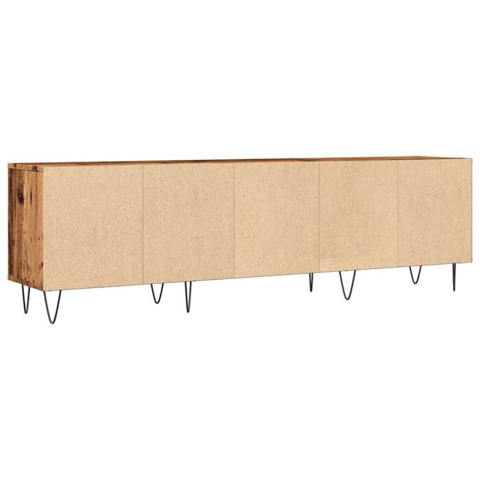Meuble TV vieux bois 150x30x44,5 cm bois d'ingénierie – Image 5