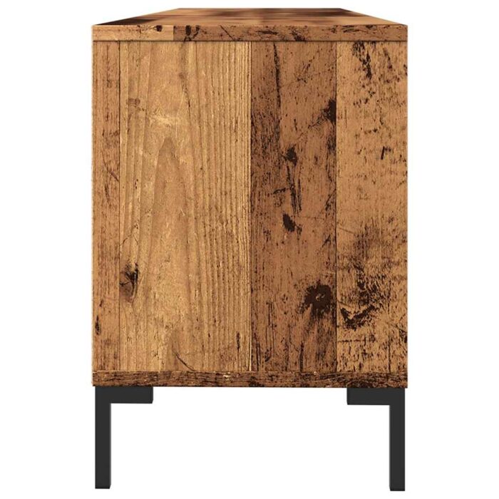 Meuble TV vieux bois 150x30x44,5 cm bois d'ingénierie – Image 4